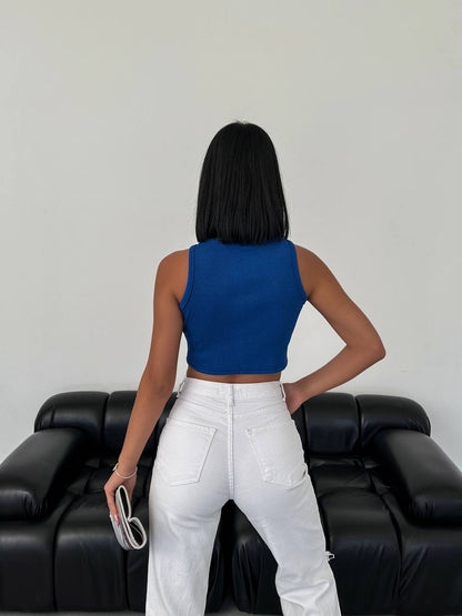 Halter Yaka Kaşkorse Crop