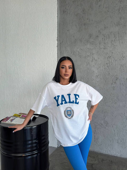 Yale University Baskılı Oversize T-shirt.